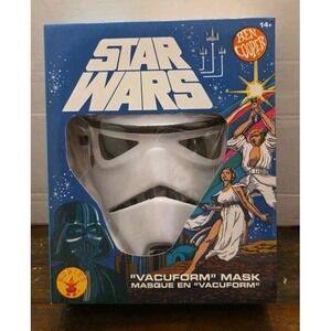 Star Wars Stormtrooper Vacuform Mask 14+ Ben Cooper Rubies Costume Retro New Box